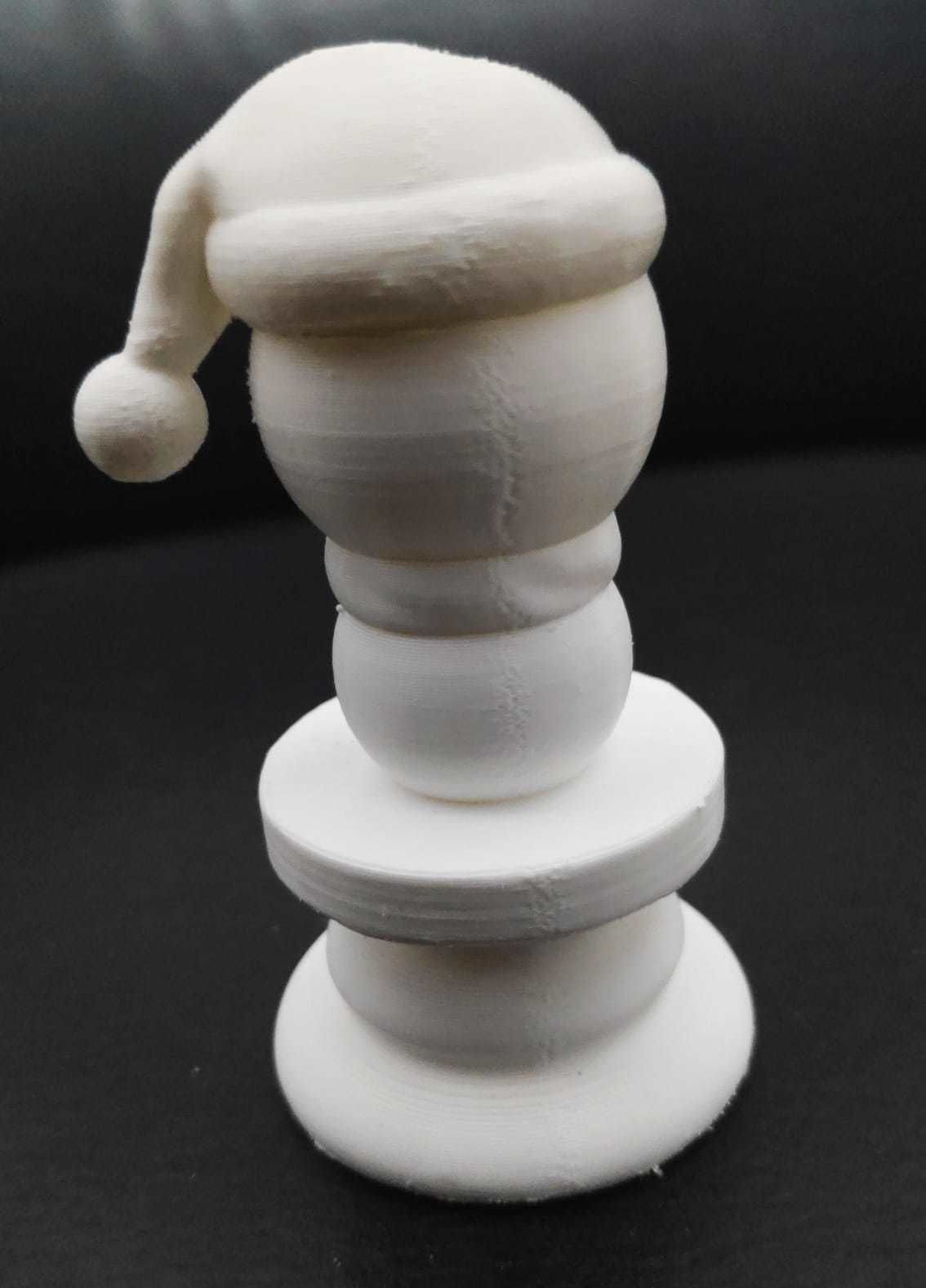Christmas Chess - Snowman 3D print model_7