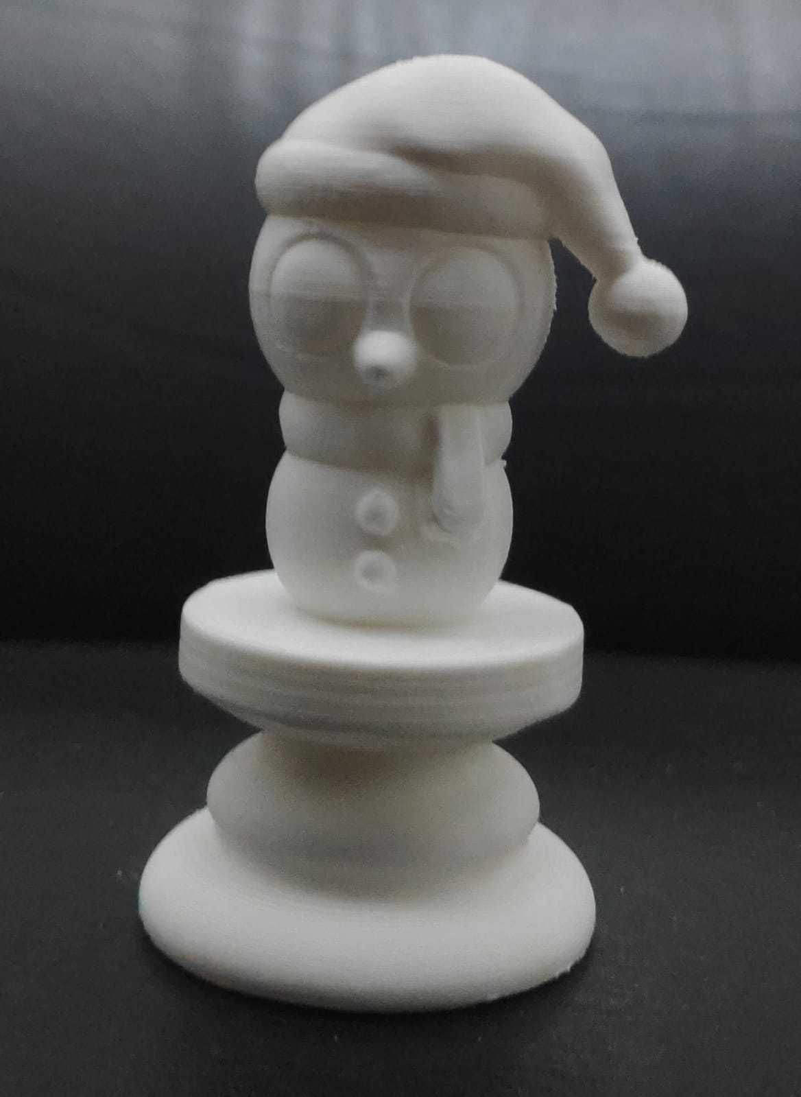 Christmas Chess - Snowman 3D print model_4
