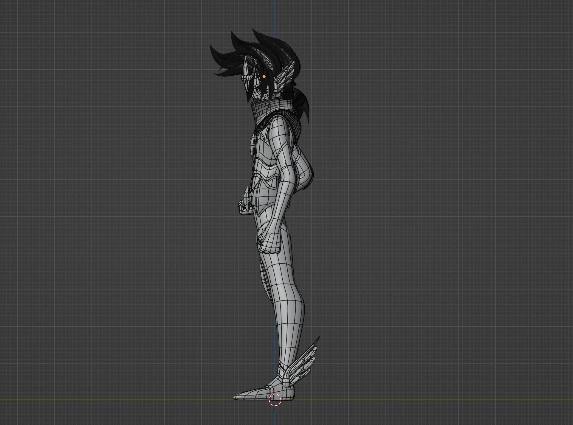 Pegasus Kouga - Saint Seiya Omega Low-poly 3D model_10