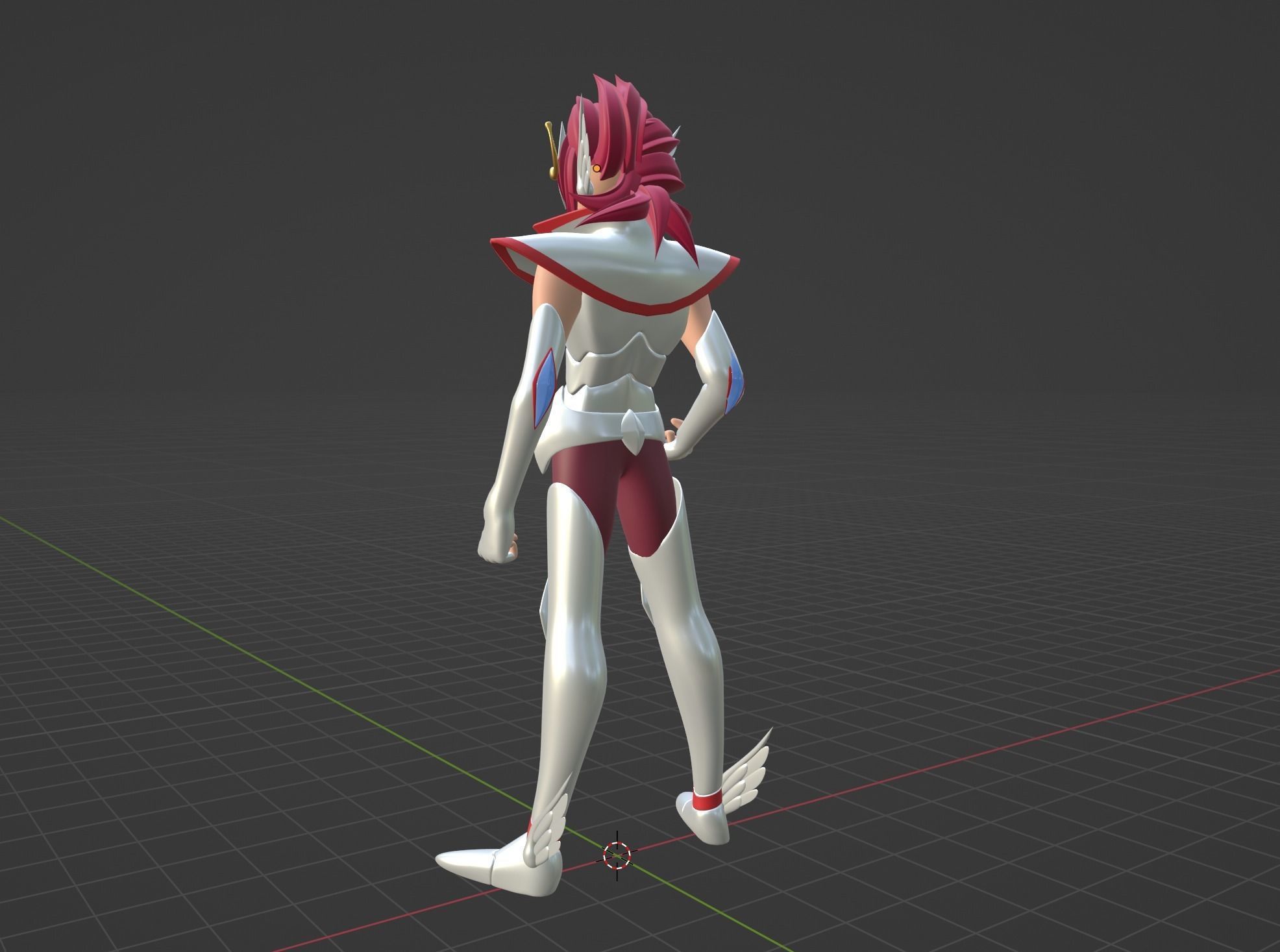 Pegasus Kouga - Saint Seiya Omega Low-poly 3D model_5