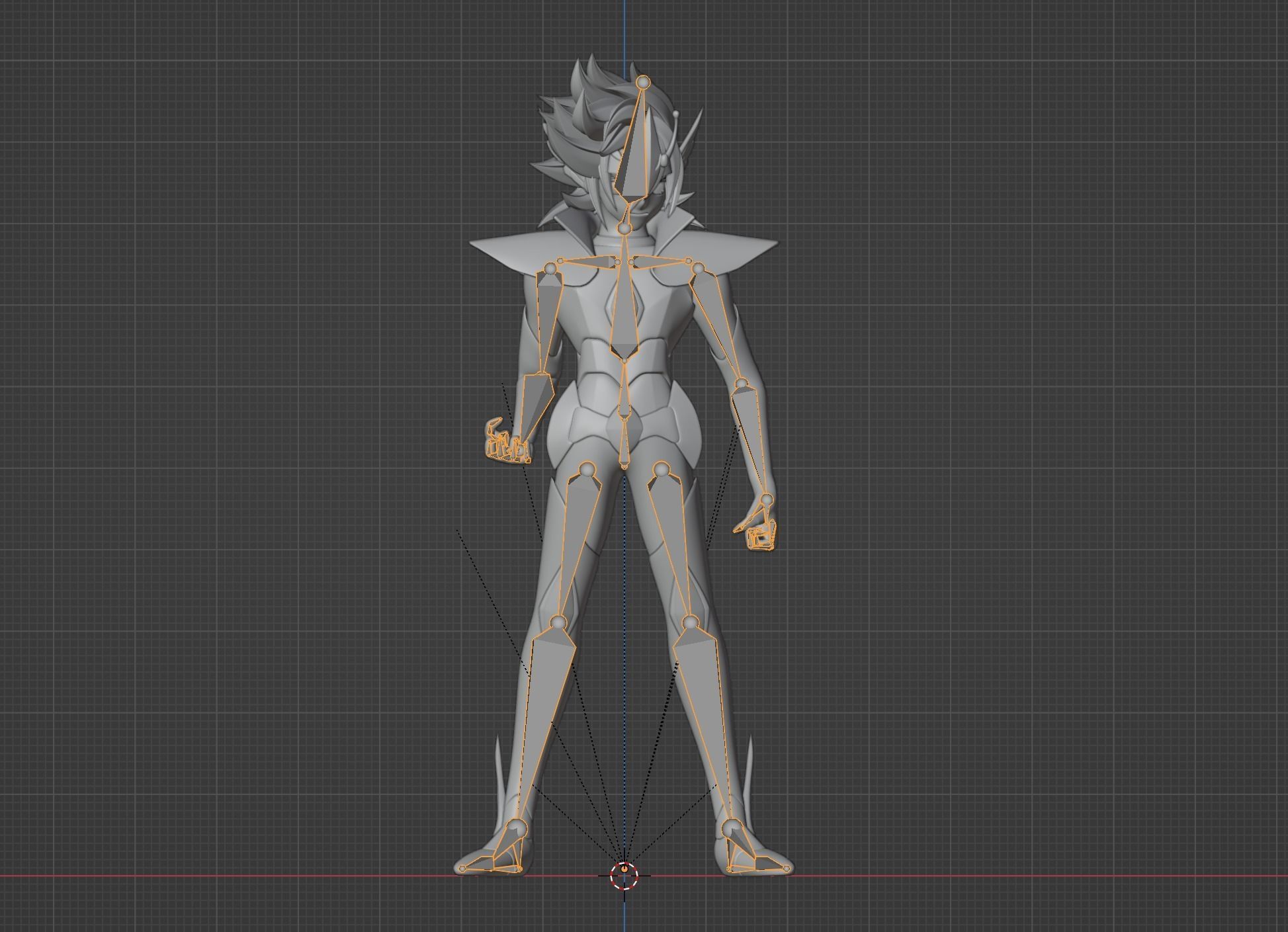 Pegasus Kouga - Saint Seiya Omega Low-poly 3D model_12
