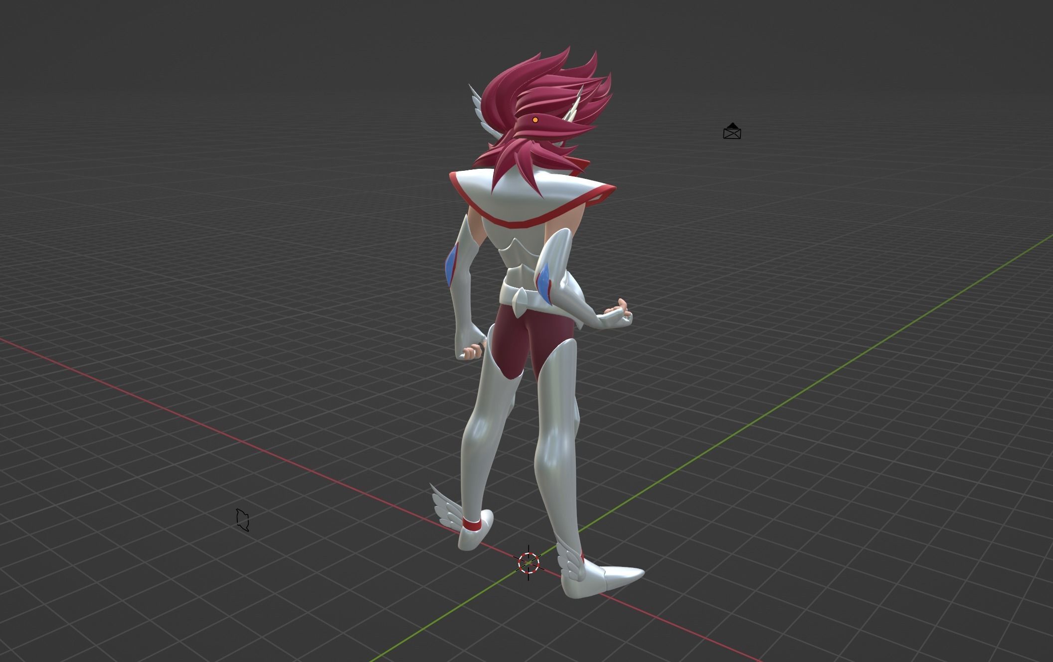 Pegasus Kouga - Saint Seiya Omega Low-poly 3D model_6