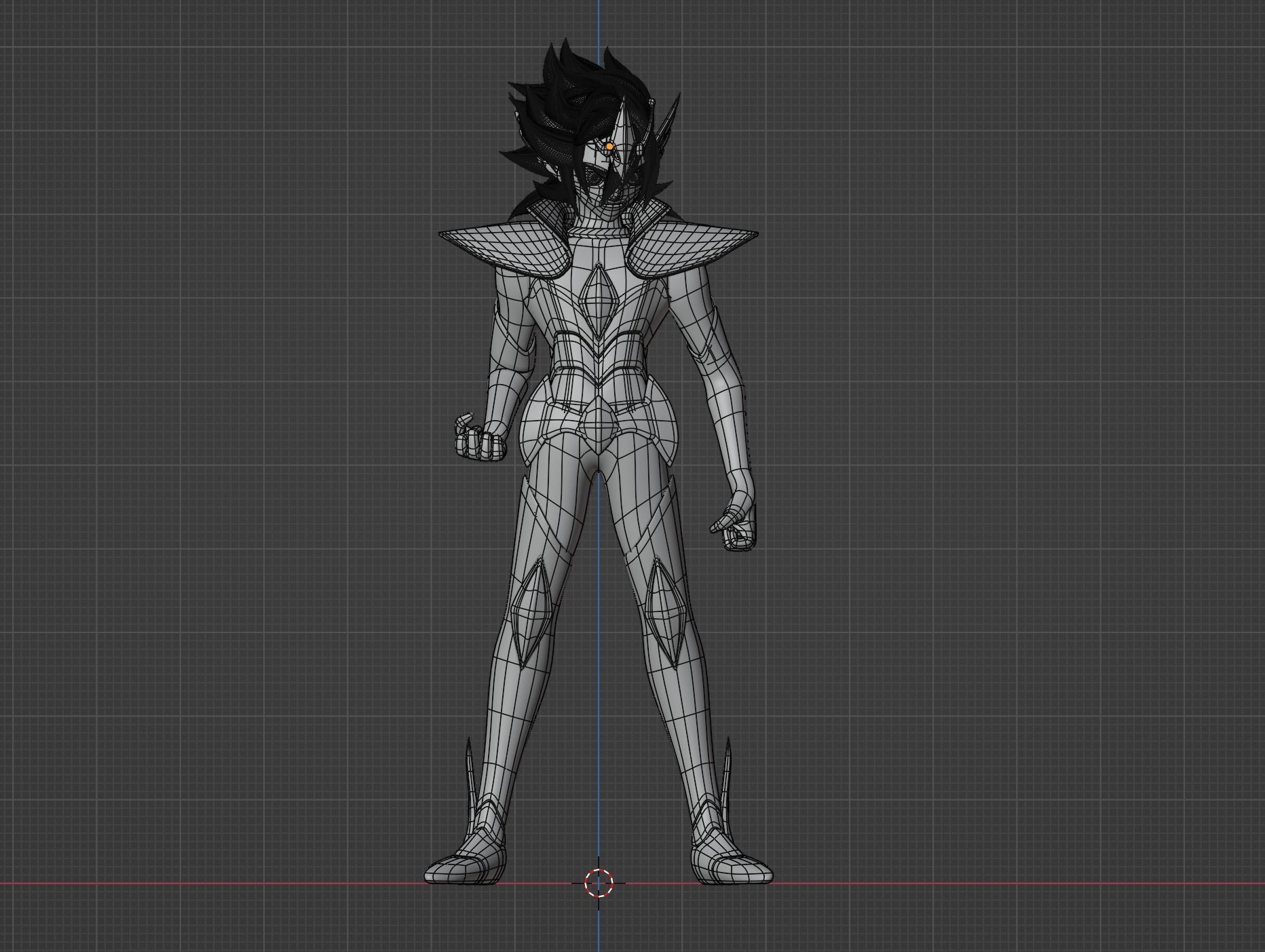 Pegasus Kouga - Saint Seiya Omega Low-poly 3D model_8
