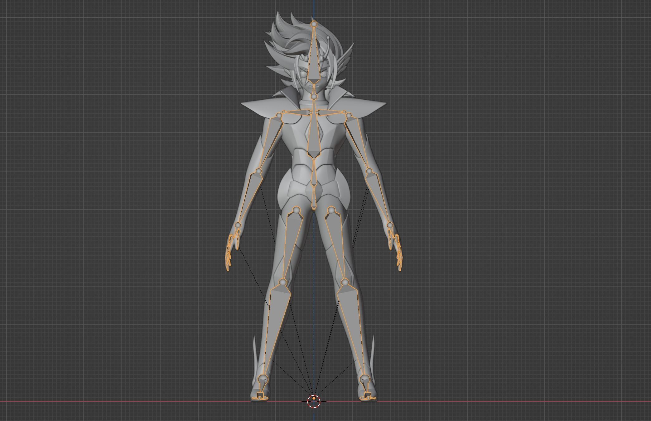 Pegasus Kouga - Saint Seiya Omega Low-poly 3D model_13