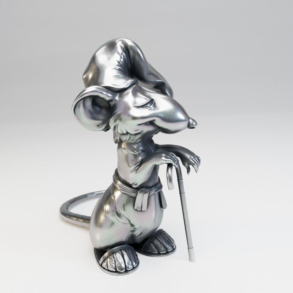 Hatters Dormouse Rat and Key -  Jewelry  3D print model_6