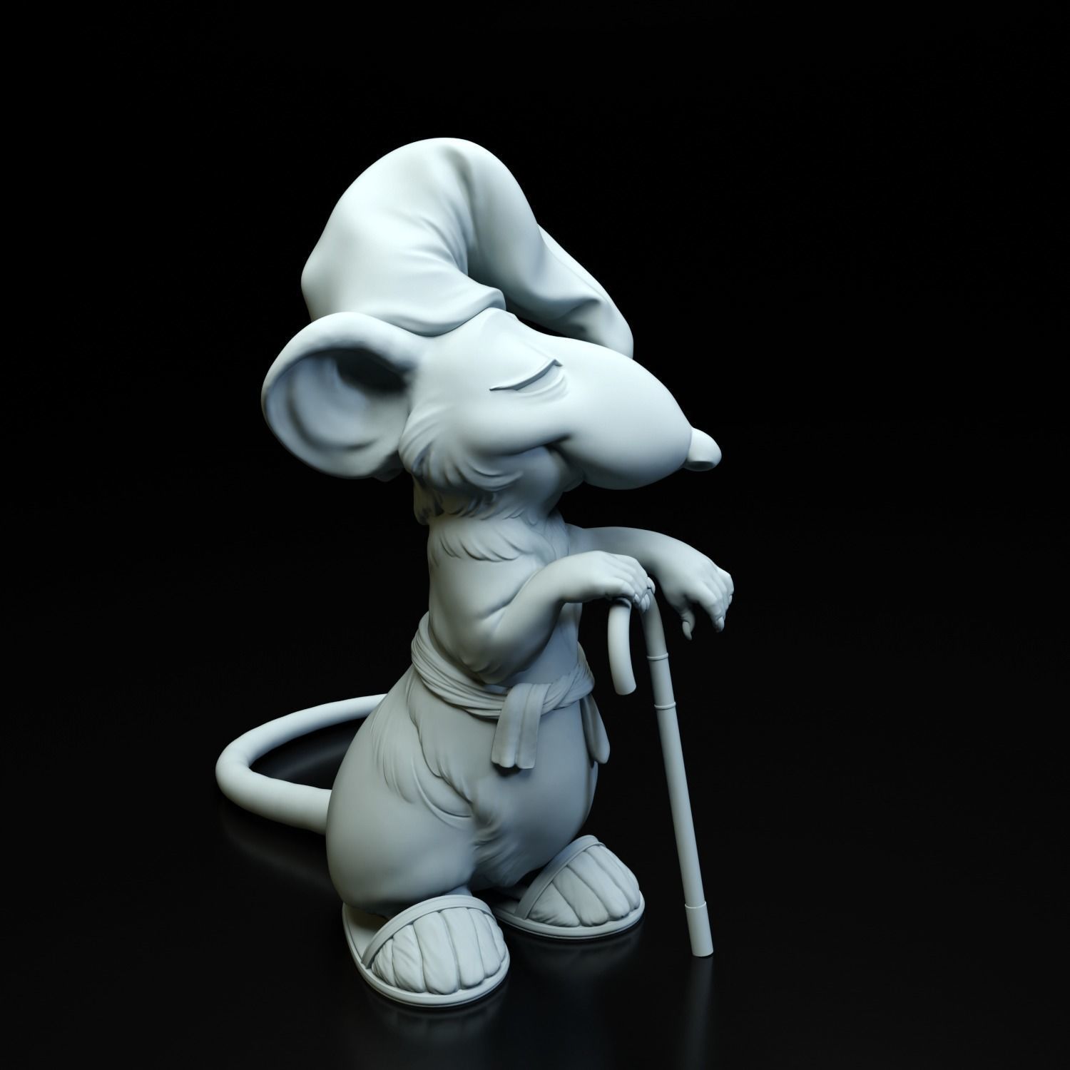Hatters Dormouse Rat and Key -  Jewelry  3D print model_44