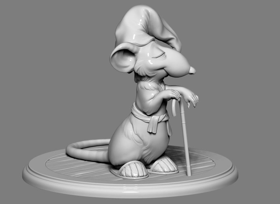 Hatters Dormouse Rat and Key -  Jewelry  3D print model_19