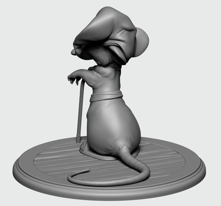 Hatters Dormouse Rat and Key -  Jewelry  3D print model_15