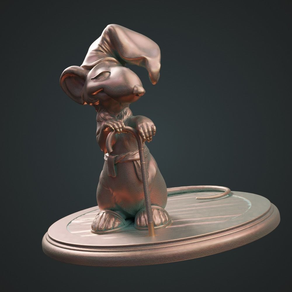 Hatters Dormouse Rat and Key -  Jewelry  3D print model_36