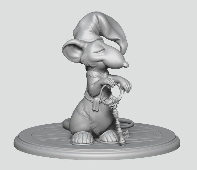 Hatters Dormouse Rat and Key -  Jewelry  3D print model_27