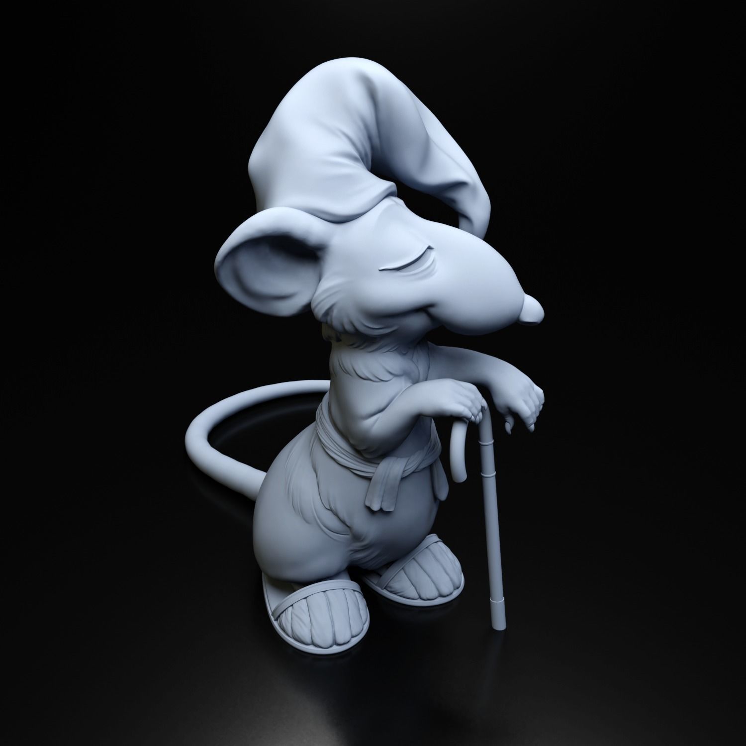 Hatters Dormouse Rat and Key -  Jewelry  3D print model_43