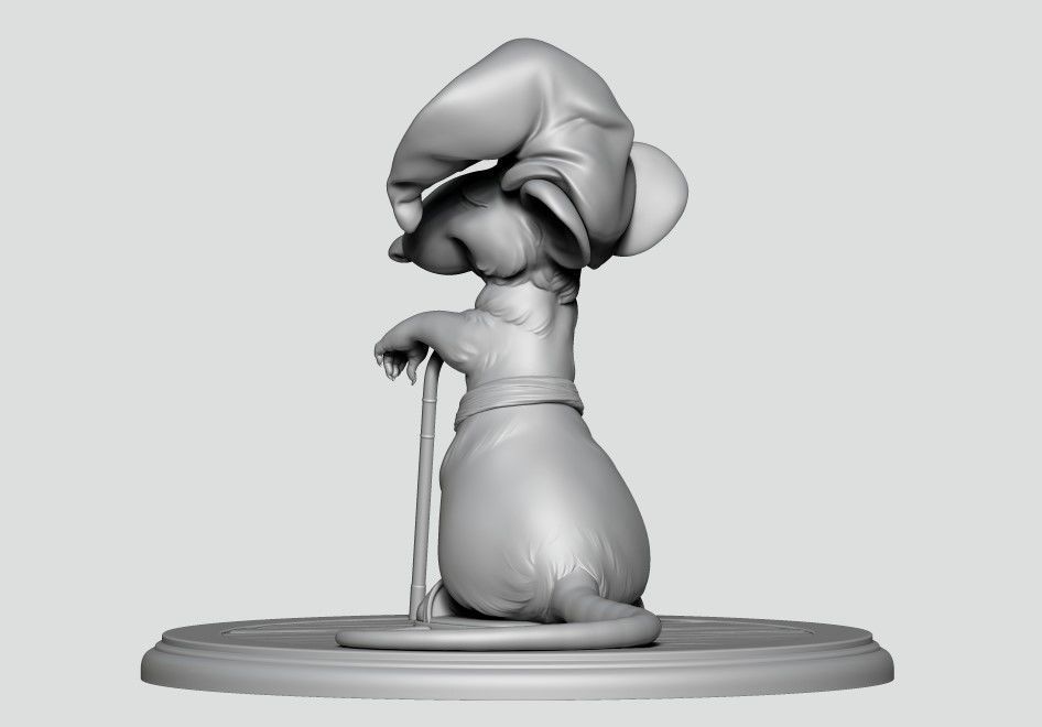 Hatters Dormouse Rat and Key -  Jewelry  3D print model_22