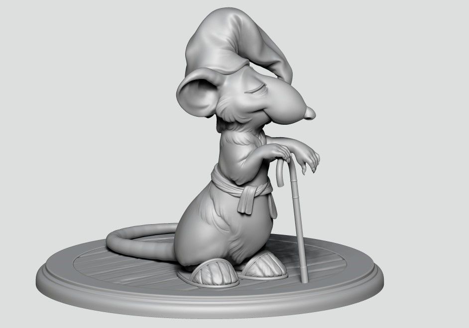 Hatters Dormouse Rat and Key -  Jewelry  3D print model_21