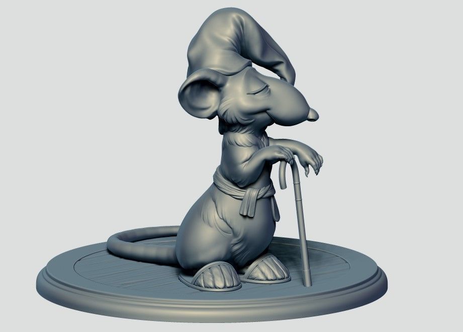 Hatters Dormouse Rat and Key -  Jewelry  3D print model_20