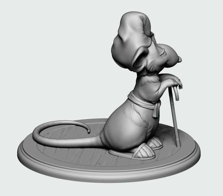 Hatters Dormouse Rat and Key -  Jewelry  3D print model_16