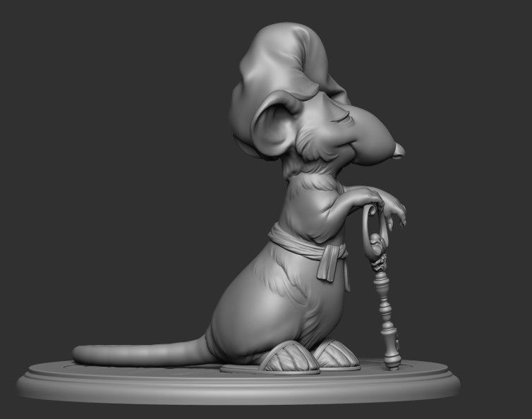 Hatters Dormouse Rat and Key -  Jewelry  3D print model_33