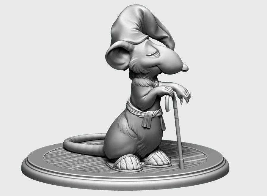 Hatters Dormouse Rat and Key -  Jewelry  3D print model_18