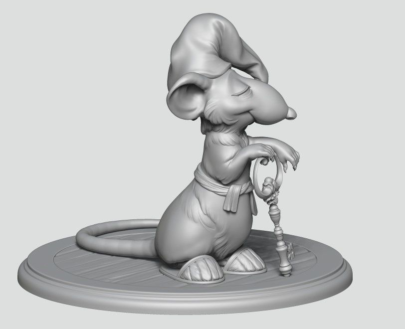 Hatters Dormouse Rat and Key -  Jewelry  3D print model_28