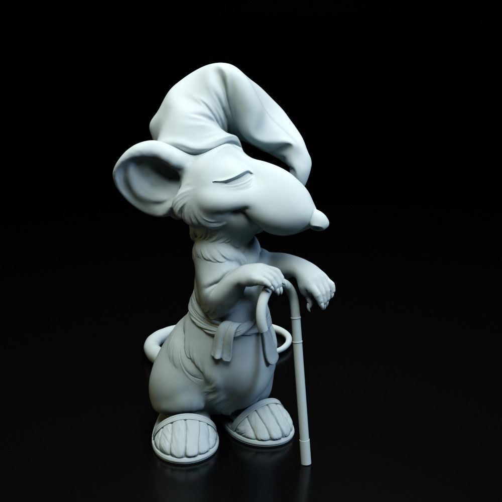 Hatters Dormouse Rat and Key -  Jewelry  3D print model_42