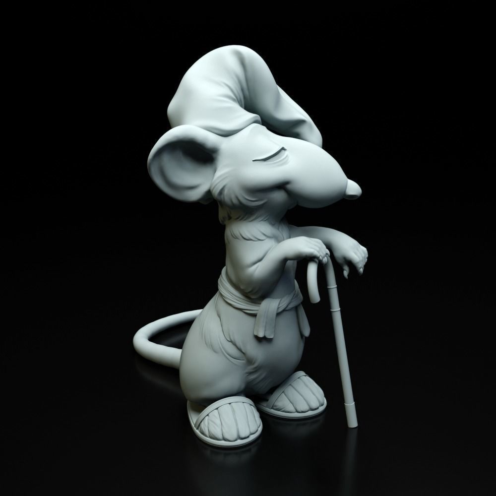 Hatters Dormouse Rat and Key -  Jewelry  3D print model_38