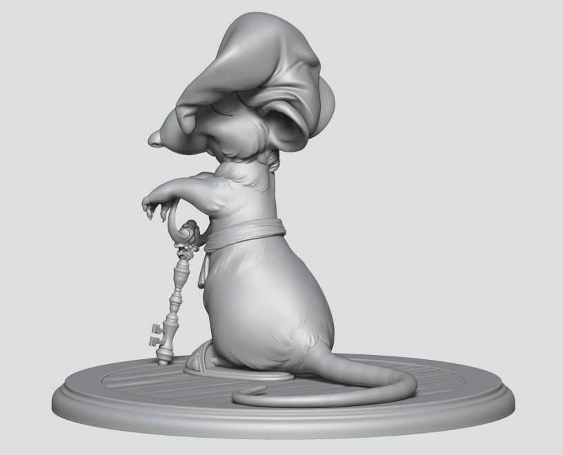 Hatters Dormouse Rat and Key -  Jewelry  3D print model_29
