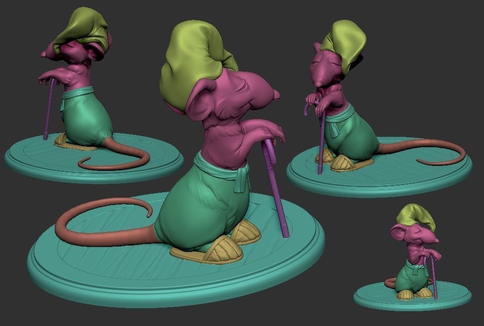 Hatters Dormouse Rat - Toy  3D print model_3