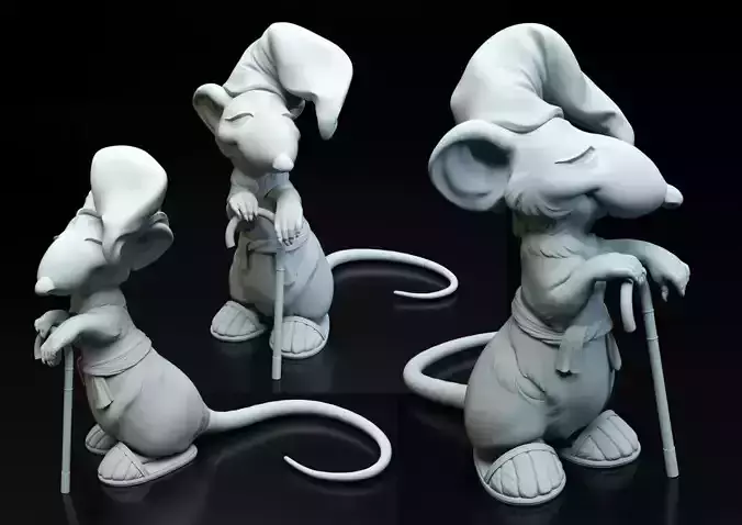 Hatters Dormouse Rat - Toy  3D print model