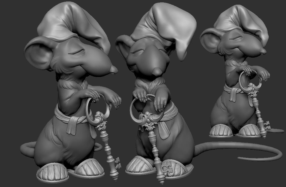 Hatters Dormouse Rat - Toy  3D print model_6