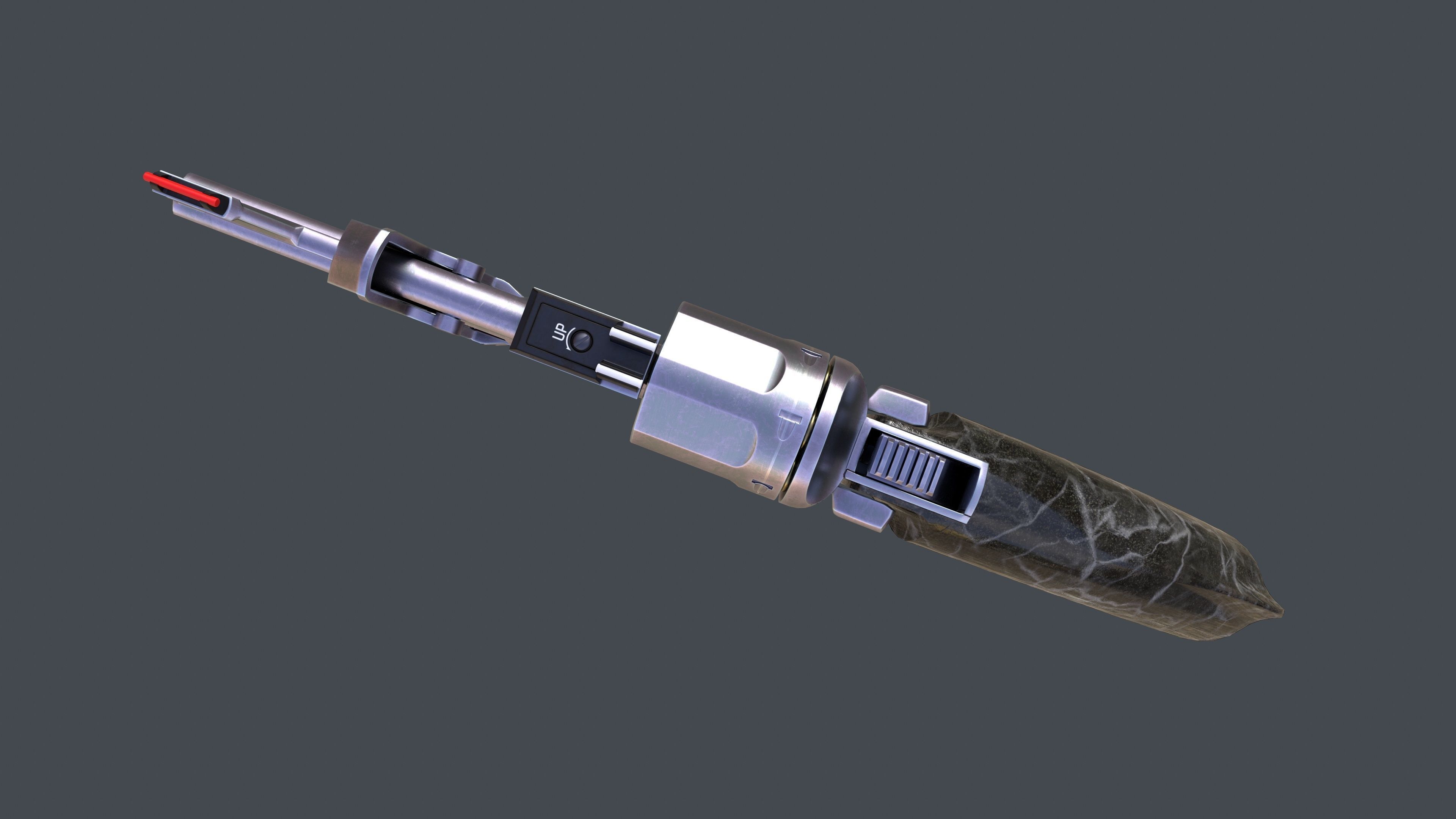 Concept Design Dueling Pair of Revolvers Argument Low-poly 3D model_18