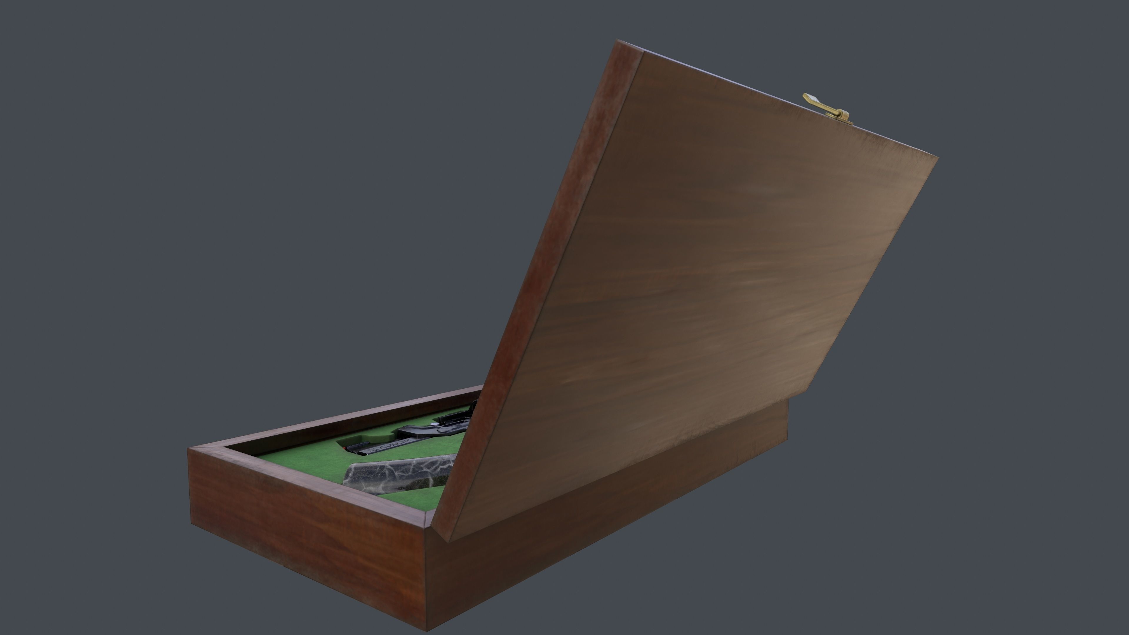 Concept Design Dueling Pair of Revolvers Argument Low-poly 3D model_6