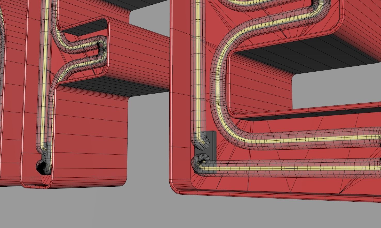 Cafe - Neon Sign 3D model_7