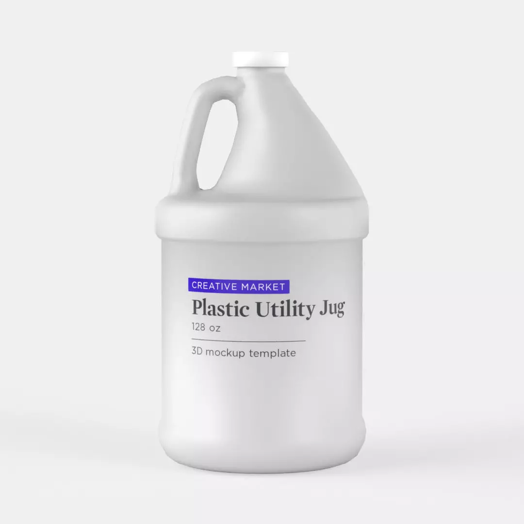 Plastic Gallon Utility Jug 3D model_0