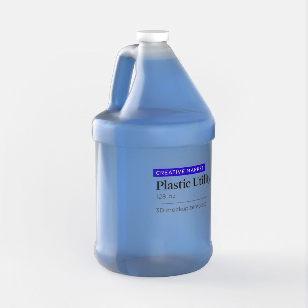 Plastic Gallon Utility Jug 3D model_1