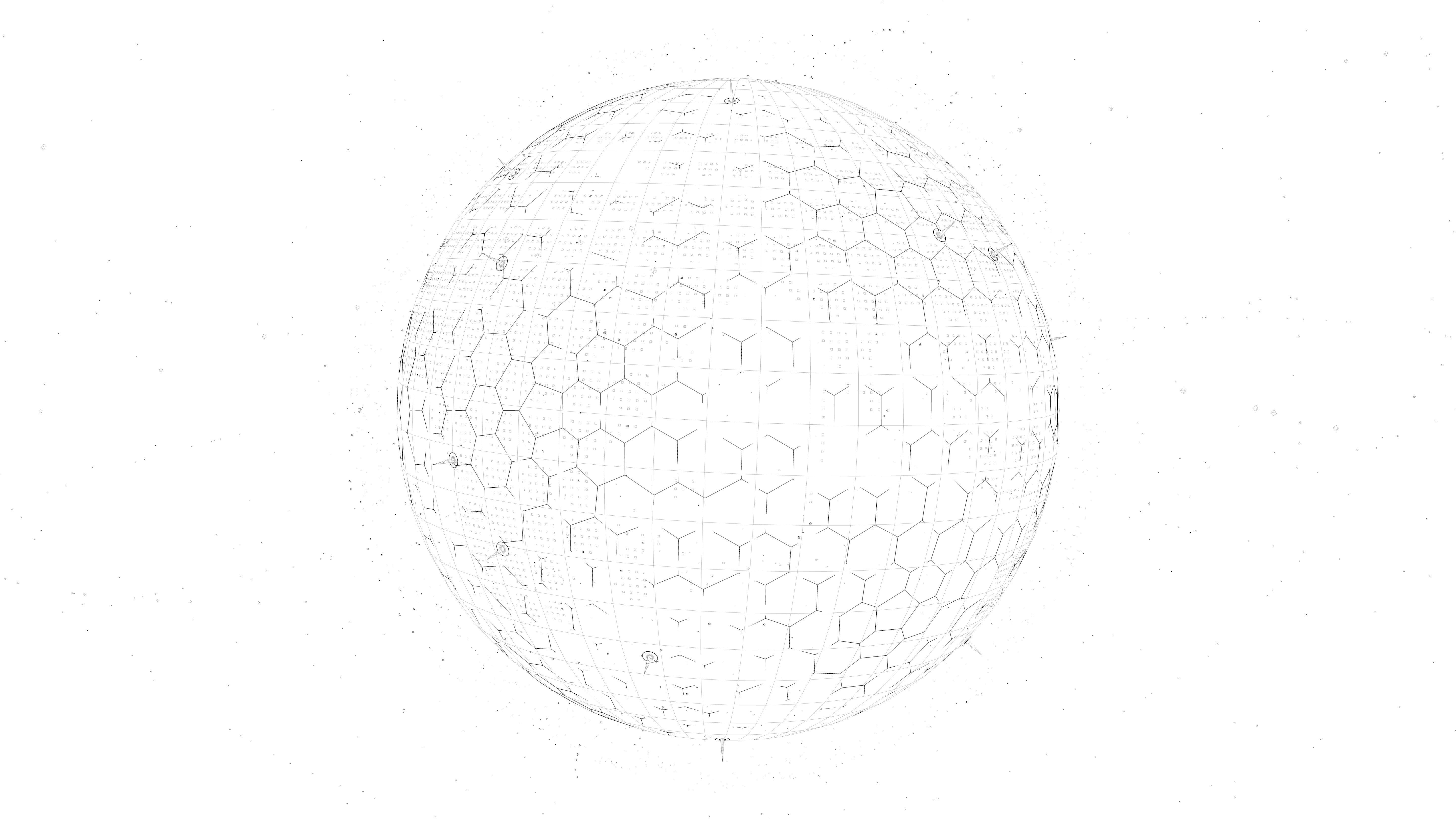 Animated High-Tech Earth 3D model_7