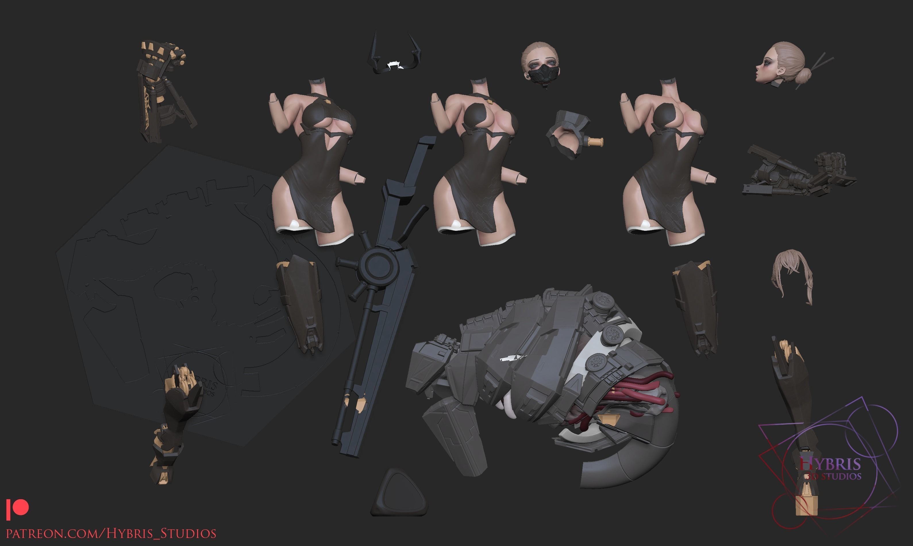 Project Code RED Complete Set Commercial Package 3D print model_3