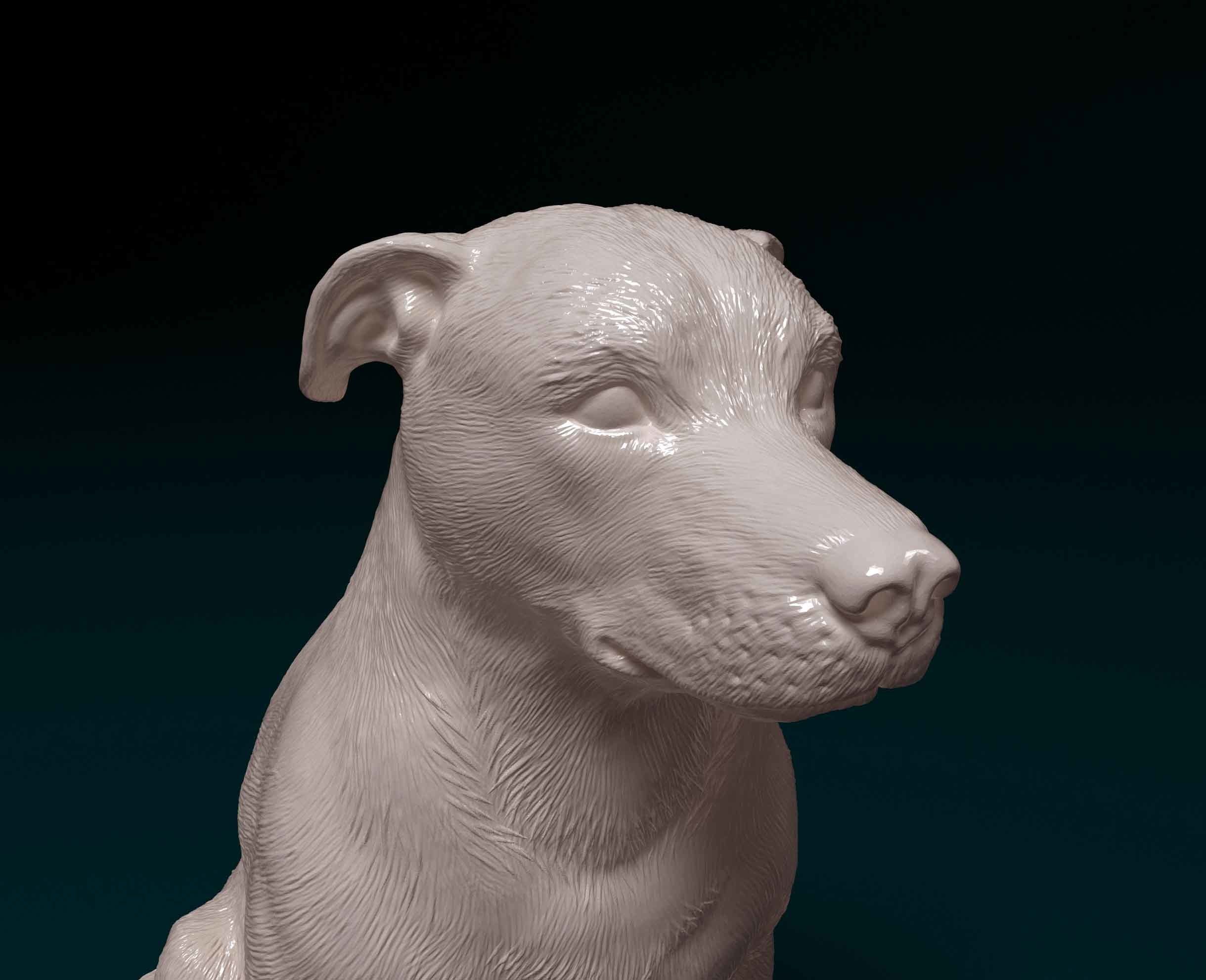 Huntaway dog 3D print model_8