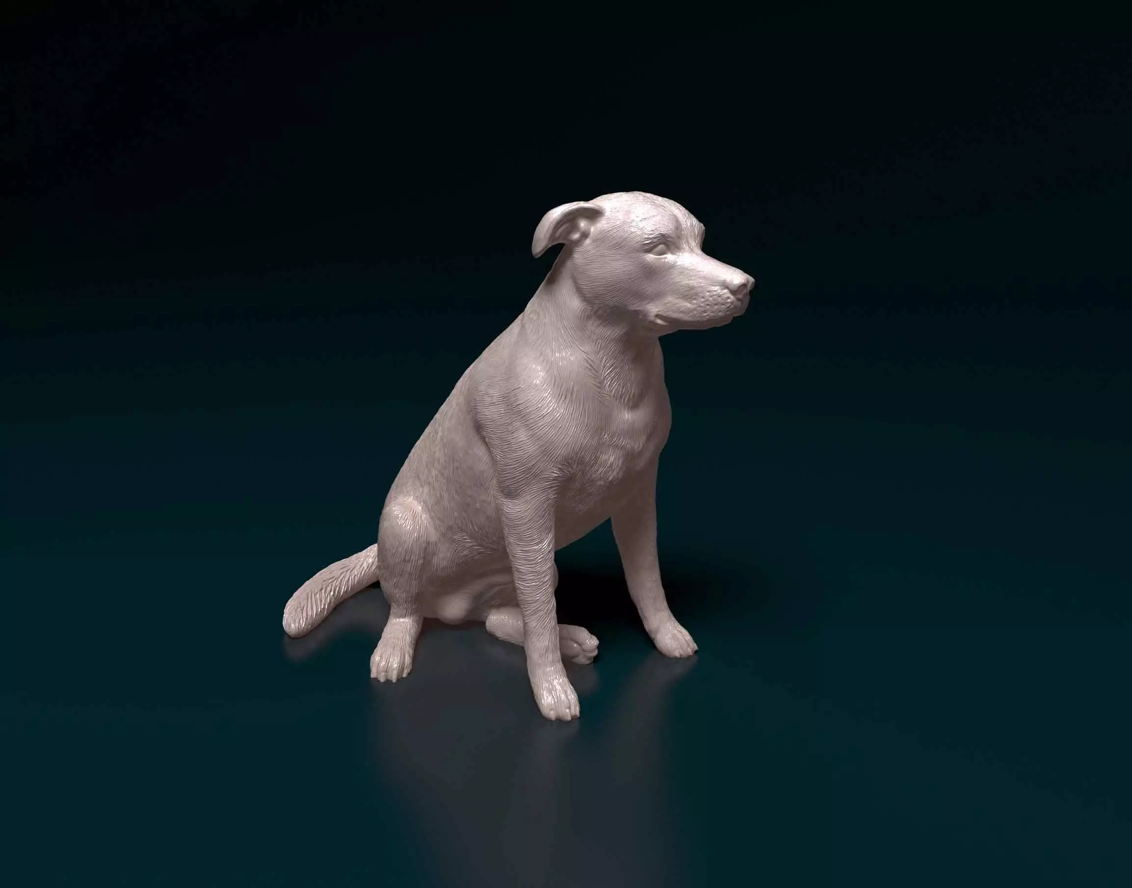 Huntaway dog 3D print model_0