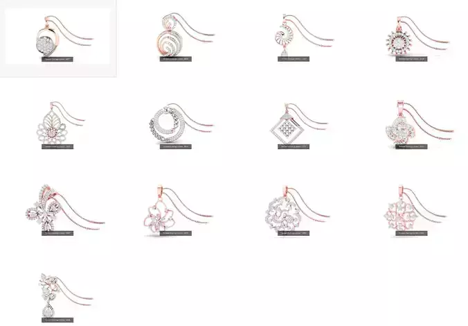 13 Pendant Earrings Set