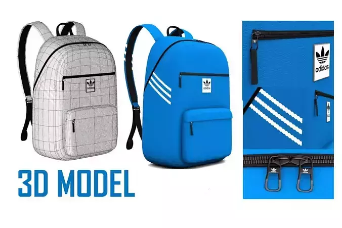 BackPack 3D Model adidas originals