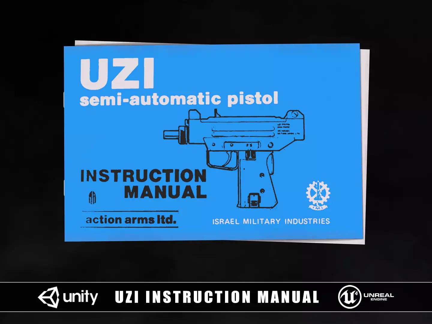 Uzi Instruction Manual Low-poly 3D model