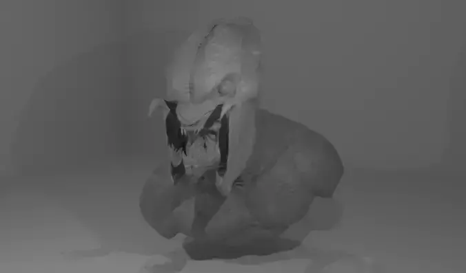 Feral Predator Life Size High Detail Bust 3D print model