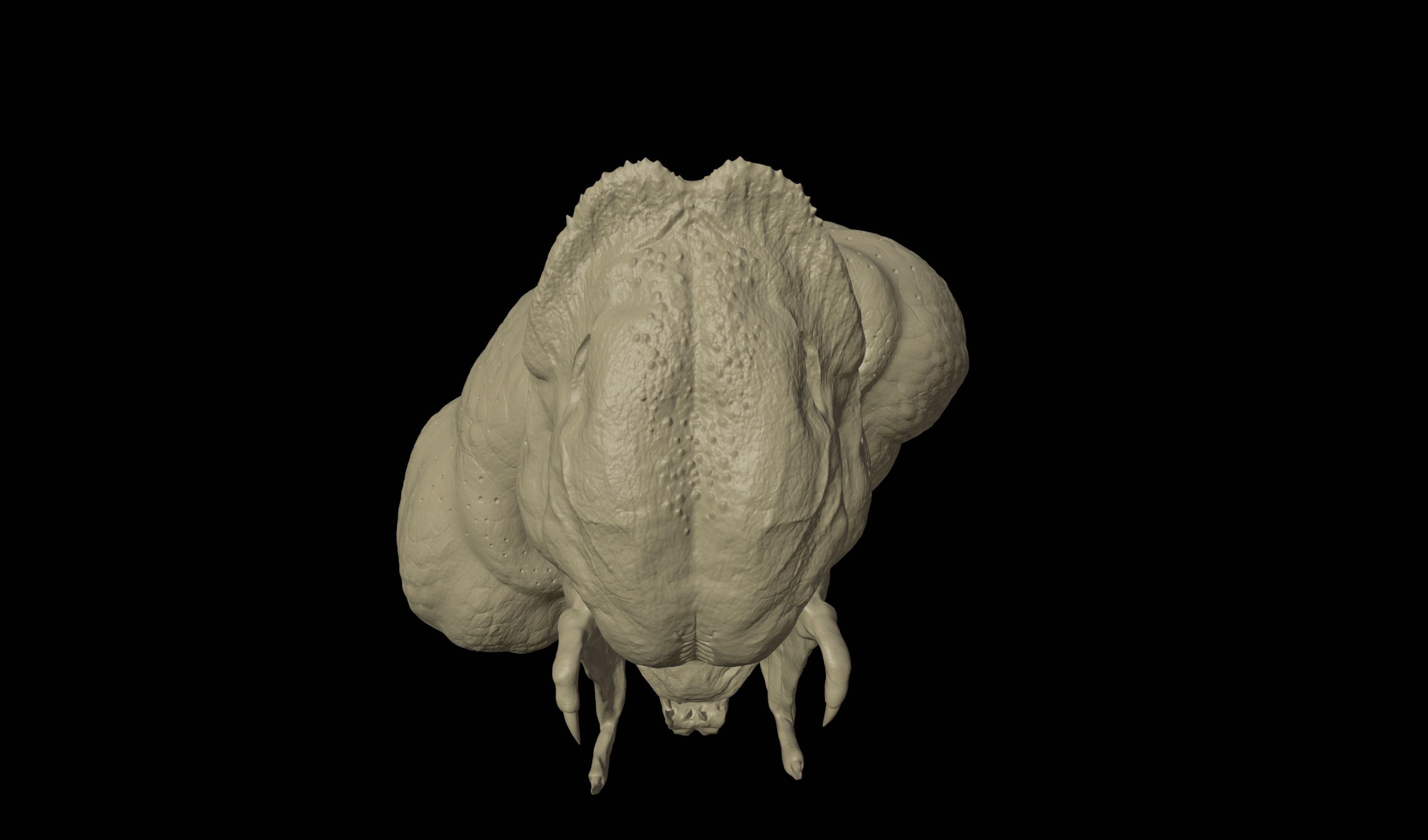 Feral Predator Life Size High Detail Bust 3D print model_10