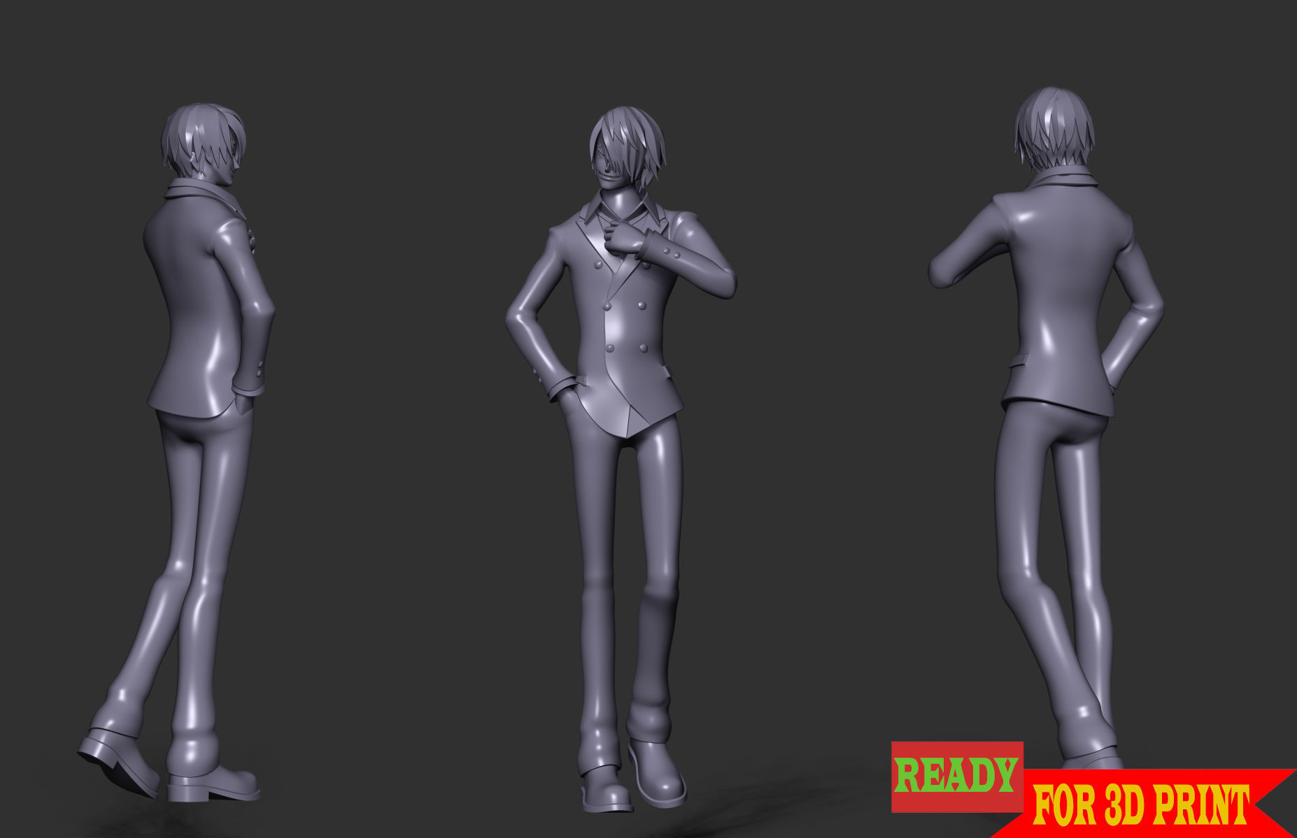 Sanji - One Piece 3D print model_6