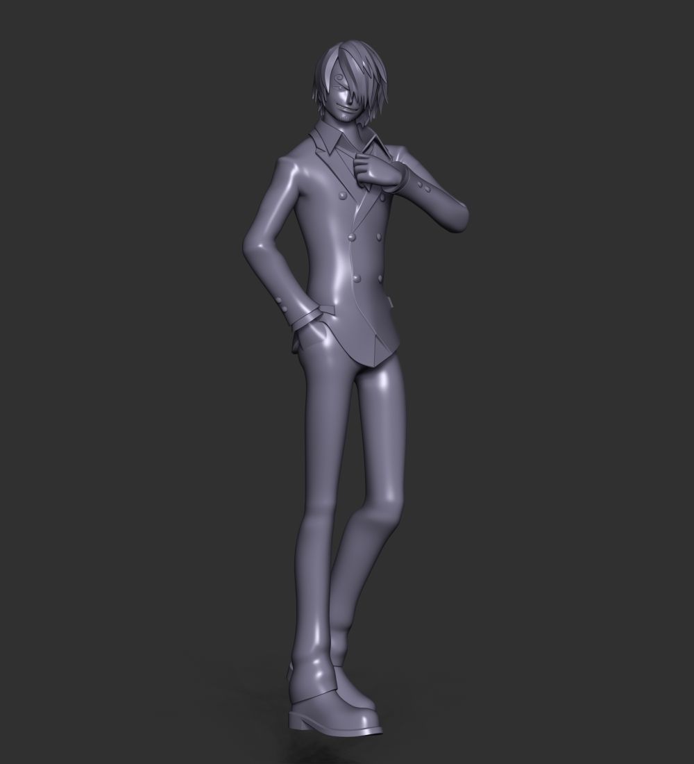 Sanji - One Piece 3D print model_15