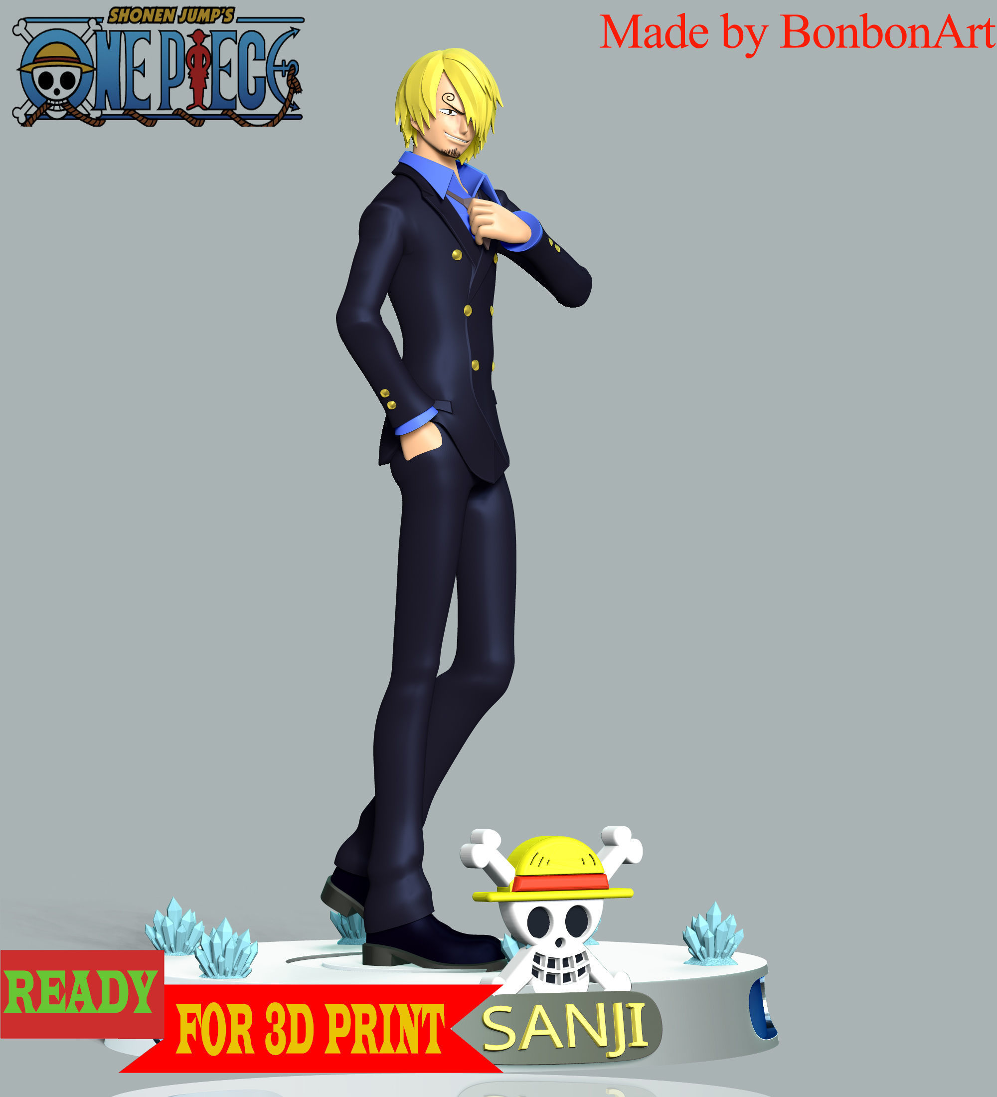 Sanji - One Piece 3D print model_2
