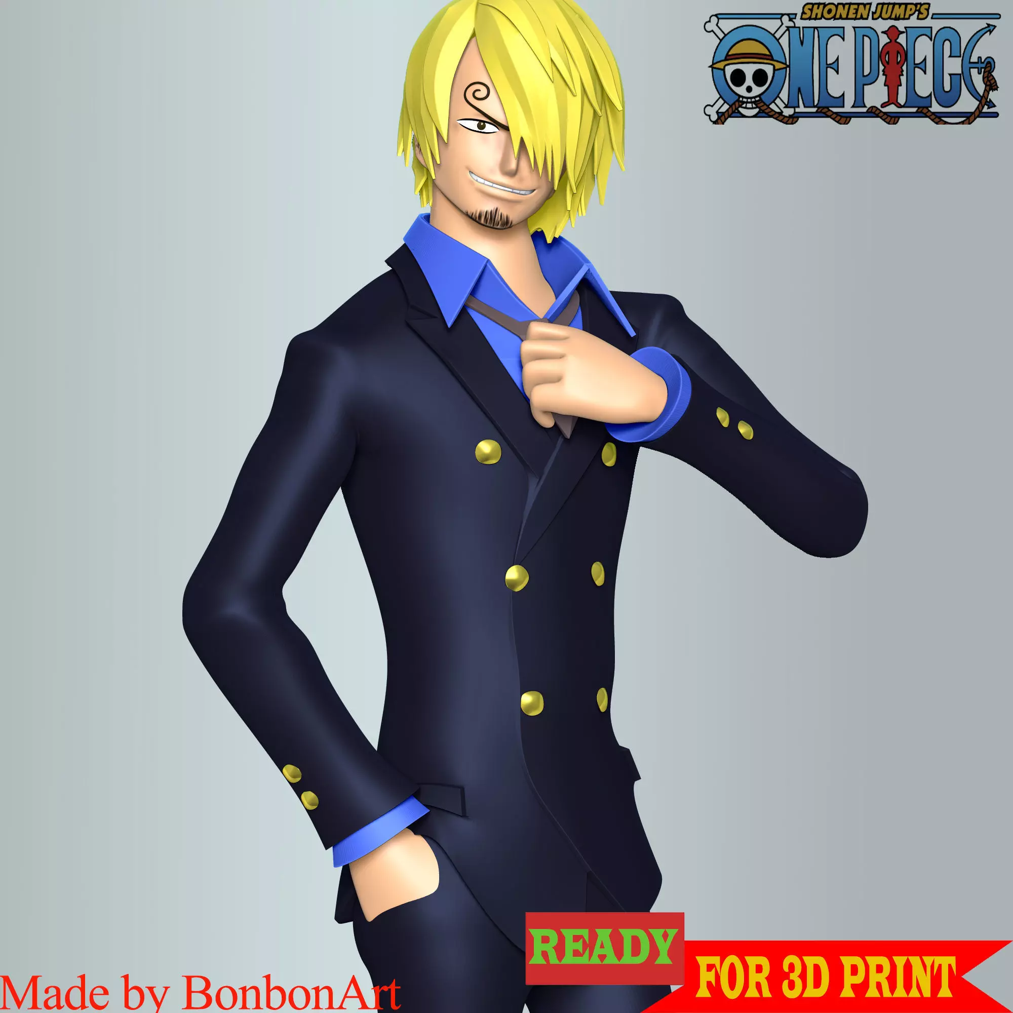 Sanji - One Piece 3D print model_0