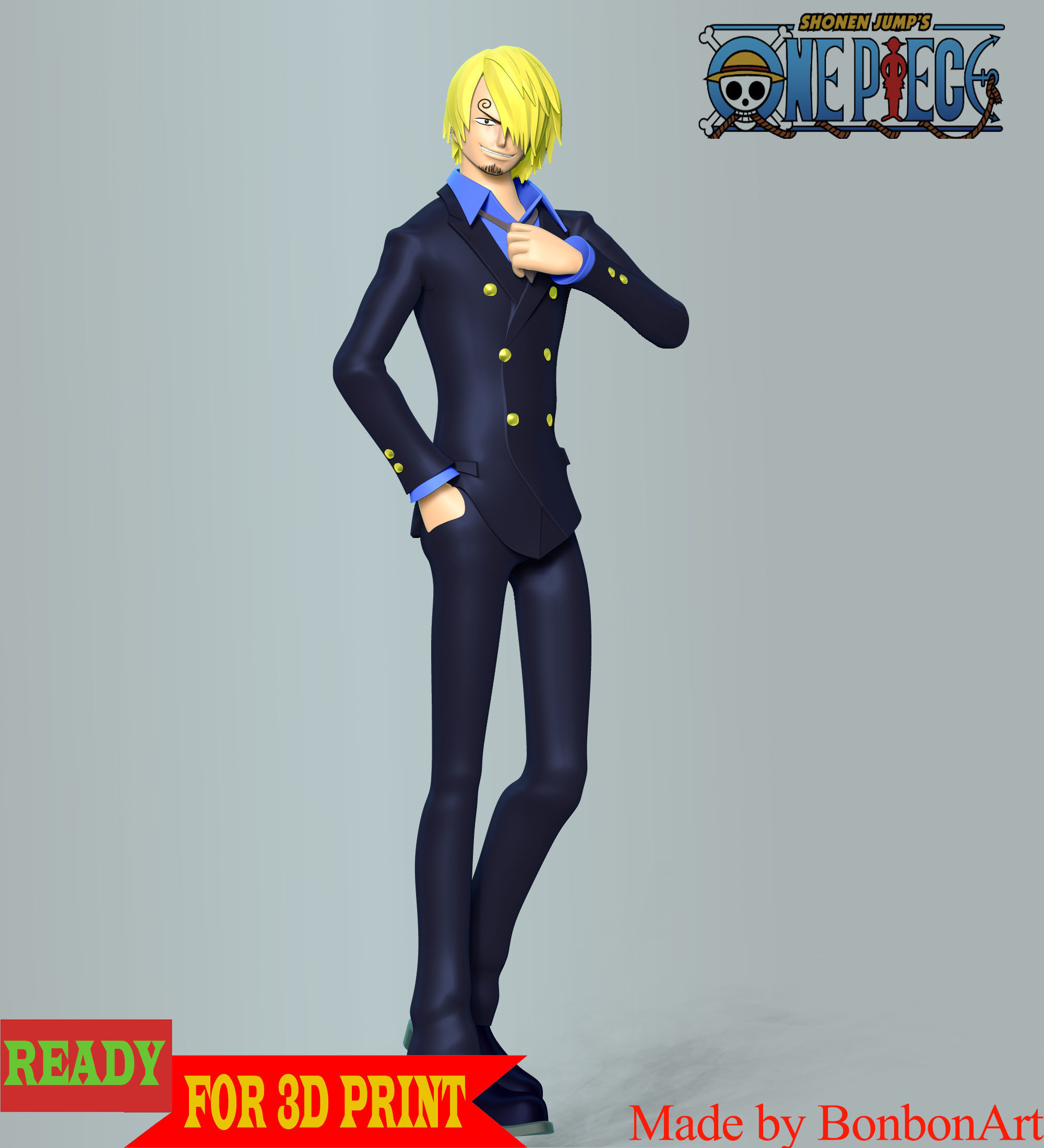 Sanji - One Piece 3D print model_4