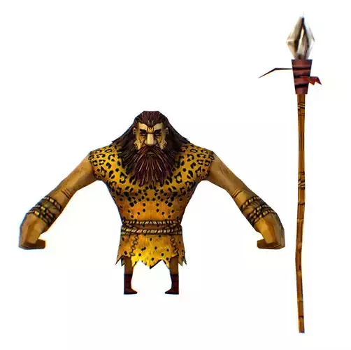 Low Poly Cartoon Creature Hunter