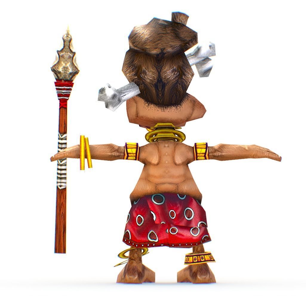 Low Poly Cartoon Creature Native Low-poly 3D model_3