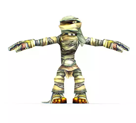 Low Poly Cartoon Creature Mumiya